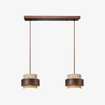 Afbeelding laden in galerijweergave, Aksel Vintage cilindervormige travertijn hanglamp