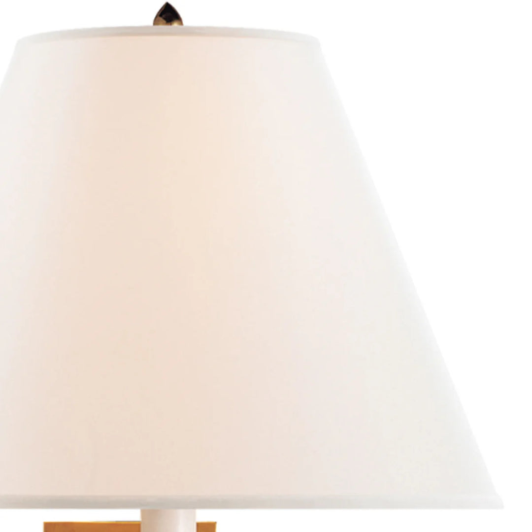 Arlington linnen kap metalen scharnierende wandlamp