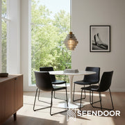 Amara Nordic gestreepte glas-in-lood fles hanglamp