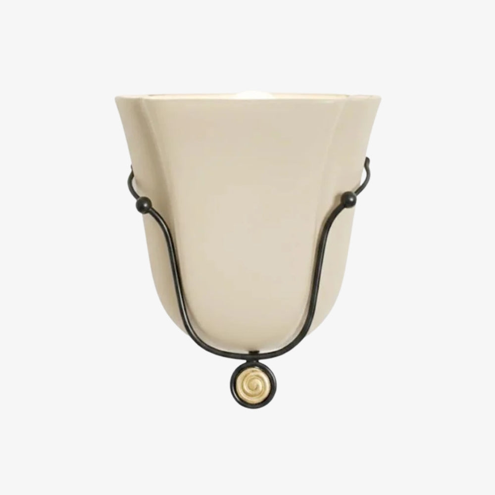 Lámpara de Pared de Vidrio Artesanal Bellina Diseño Contemporáneo para Pasillo