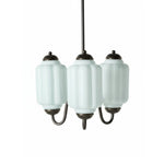 Load image into Gallery viewer, Eloise Vintage Glass Chandelier - Milk Glass Home Accent
