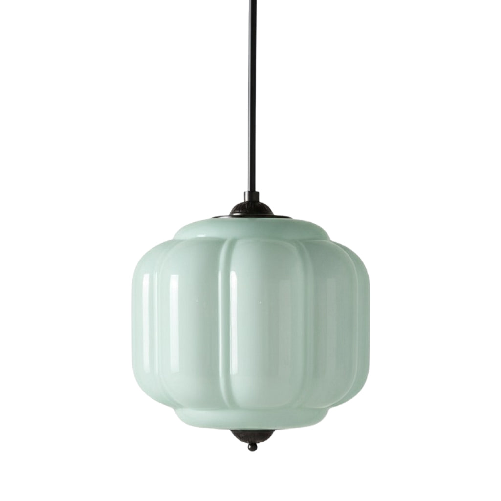 Eloise Vintage Glass Chandelier - Milk Glass Home Accent