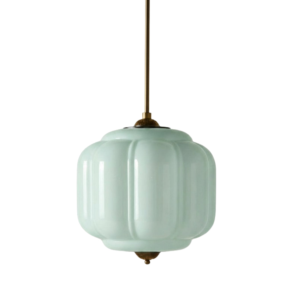 Eloise Vintage Glass Chandelier - Milk Glass Home Accent