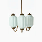 Load image into Gallery viewer, Eloise Vintage Glass Chandelier - Milk Glass Home Accent
