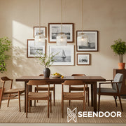 Bravira Ribbed Glass Pendant Light - Elegant Kitchen Island Lamp