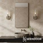 Load image into Gallery viewer, Bravira Ribbed Glass Wall Lamp - Tube Metal Light in Classic Finishes
