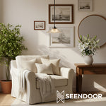 Load image into Gallery viewer, Bravira Ribbed Glass Pendant Light - Elegant Kitchen Island Lamp
