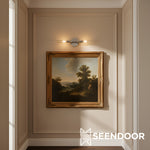 Load image into Gallery viewer, Bravira Ribbed Glass Wall Lamp - Tube Metal Light in Classic Finishes
