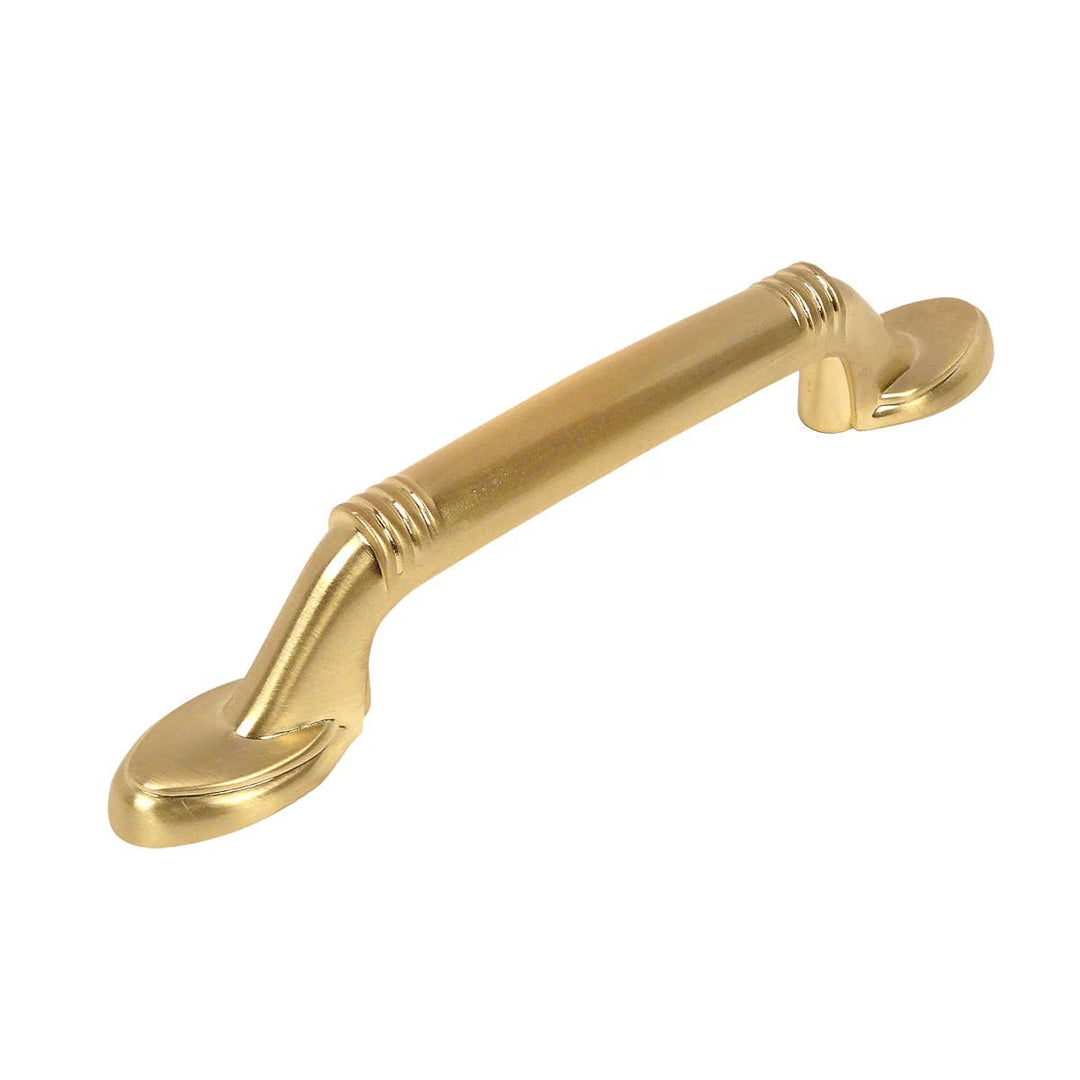 Cosmas Antique Brass Cabinet Pull – Satin Brass Kitchen Handle