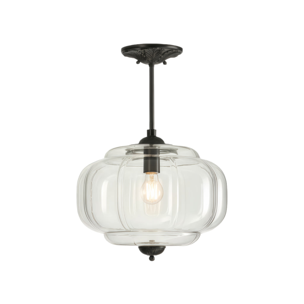 Eloise Vintage Glass Chandelier - Milk Glass Home Accent