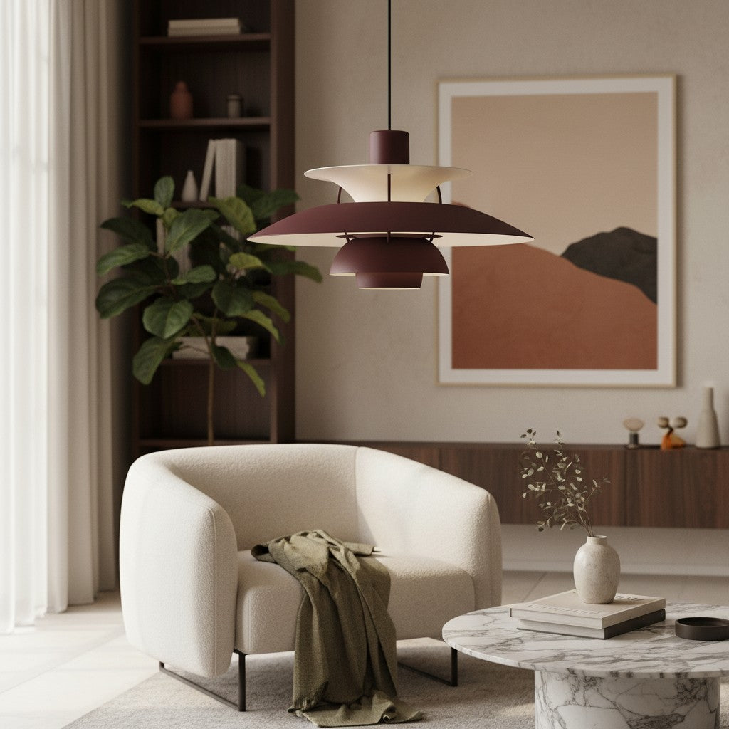 Lampada a sospensione Danish Design – Design nordico scandinavo multicolore per sala da pranzo e soggiorno N38