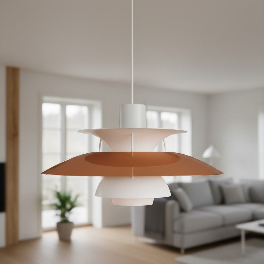 Lampada a sospensione Danish Design – Design nordico scandinavo multicolore per sala da pranzo e soggiorno N38