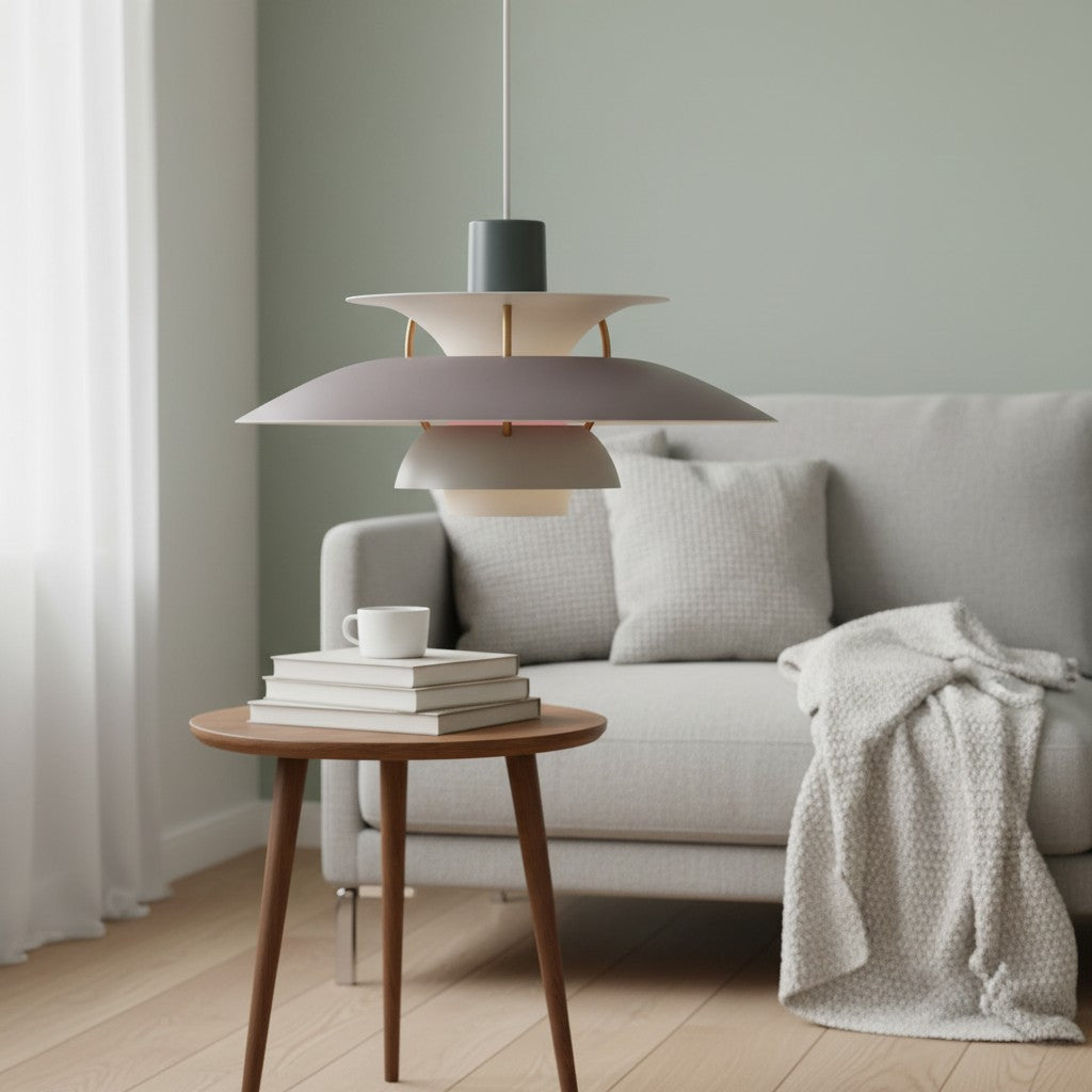 Lampada a sospensione Danish Design – Design nordico scandinavo multicolore per sala da pranzo e soggiorno N38