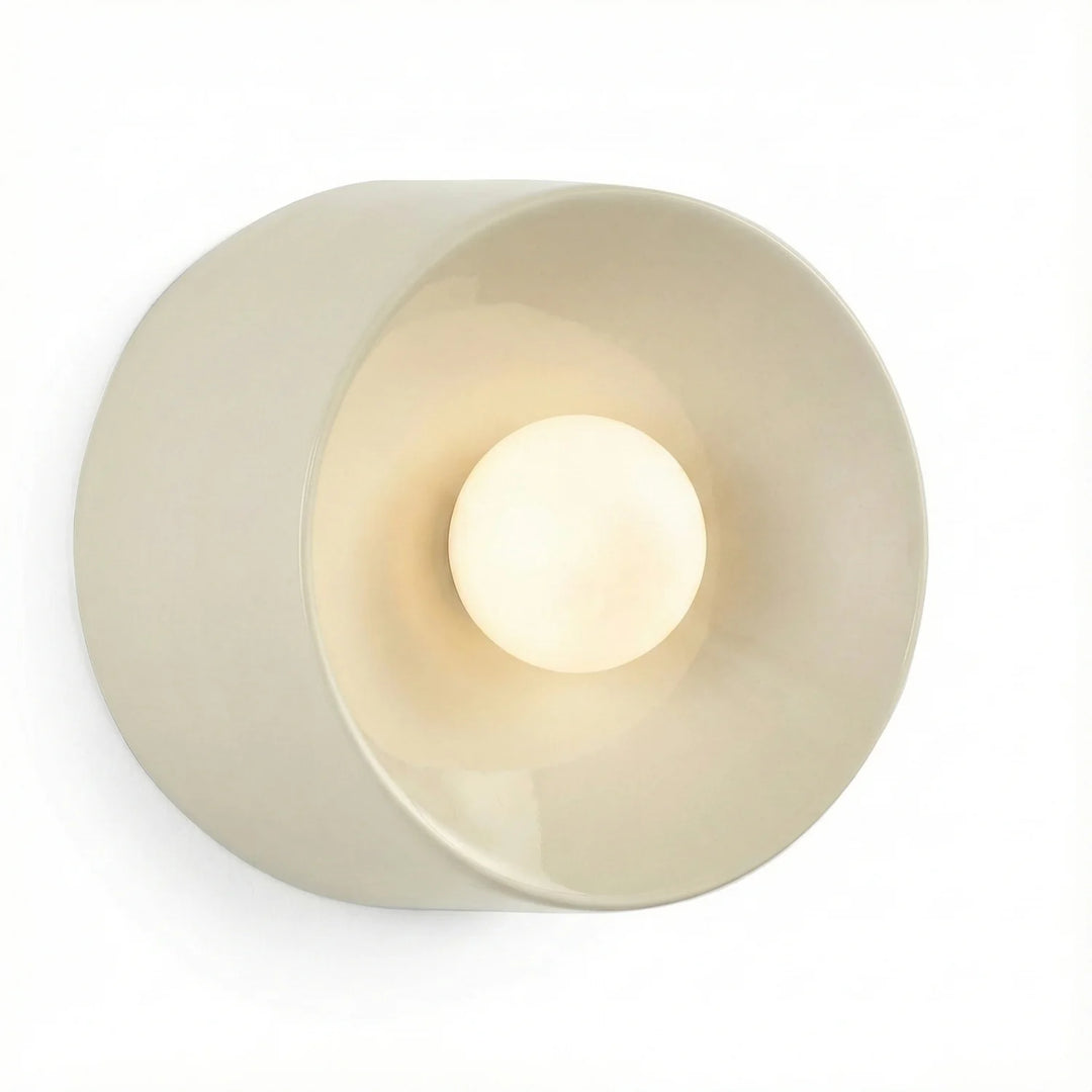Dylan Bauhaus Minimalistische Keramik Wandleuchte