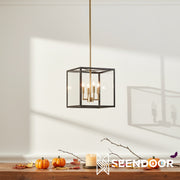 Ferrix Modern Outdoor Lantern Iron Pendant Lamp - Industial Glass Lighting Design