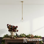 Load image into Gallery viewer, Glavira Recycled Glass Pendant – Modern Lighting for Dining Room
