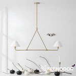 Load image into Gallery viewer, Diora Linear Metal Modern Pendant Light for Kitchen &amp; Dining Room
