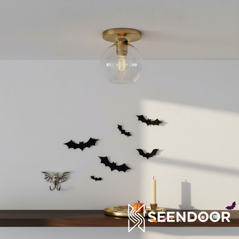 Selvion Globe Ceiling Light – Modern Accent Lighting for Bathroom