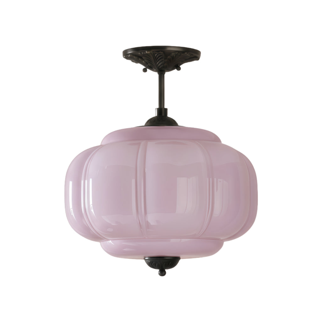 Eloise Vintage Glass Chandelier - Milk Glass Home Accent