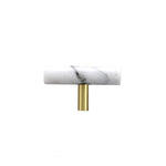 Load image into Gallery viewer, Modern Marble Brass Vanity Cabinet Handles for Drawers and Cupboards
