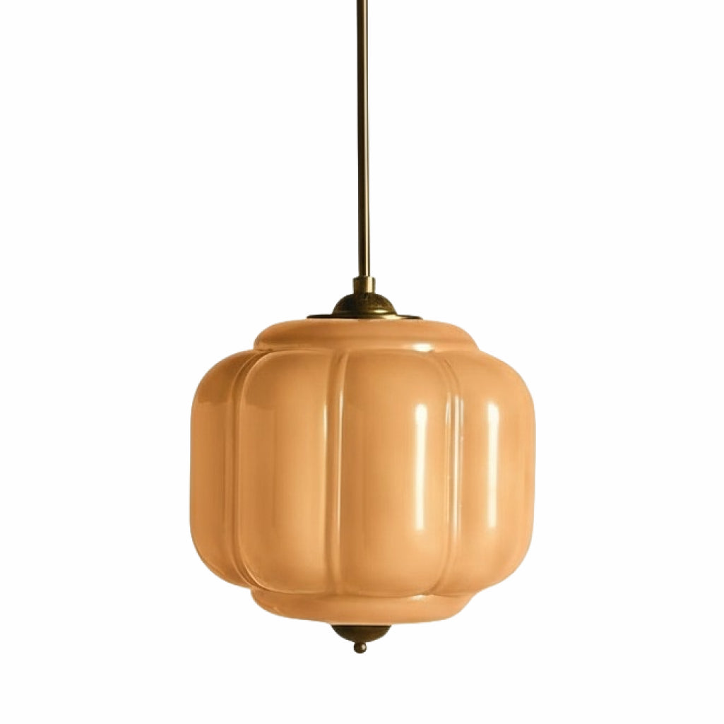 Eloise Vintage Glass Chandelier - Milk Glass Home Accent