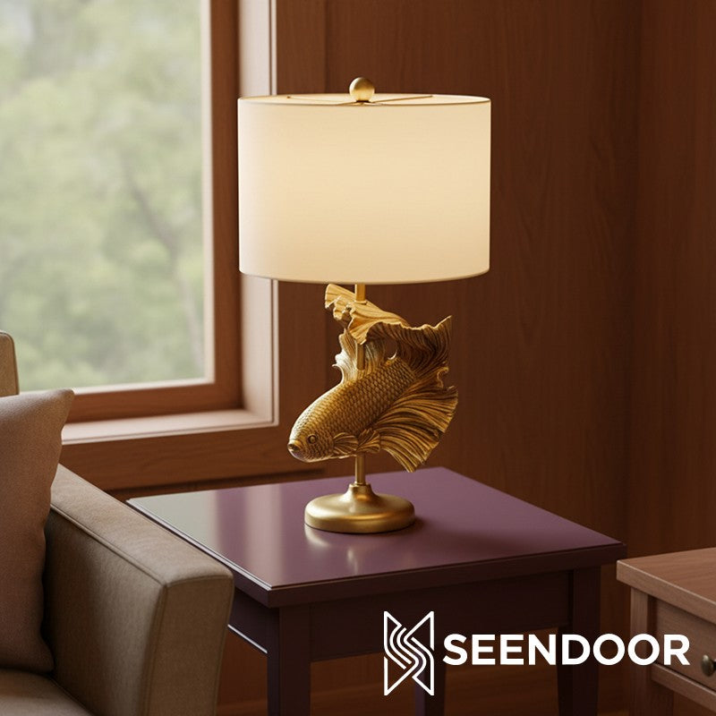 Pawdia Figurina Animale – Lampada da Tavolo in Poliresina per Camera da Letto e Soggiorno