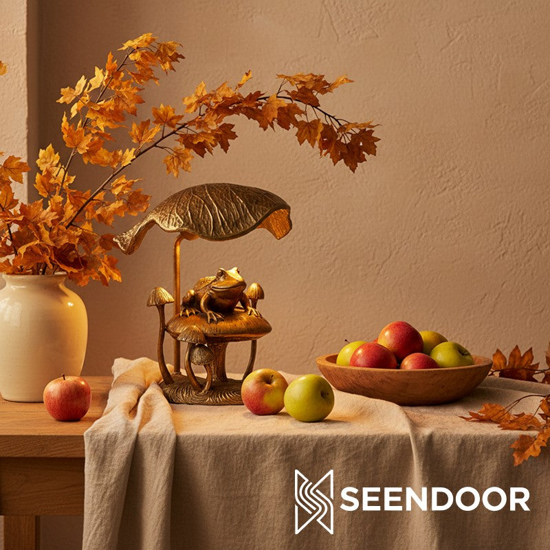 Pawdia Figurina Animale – Lampada da Tavolo in Poliresina per Camera da Letto e Soggiorno