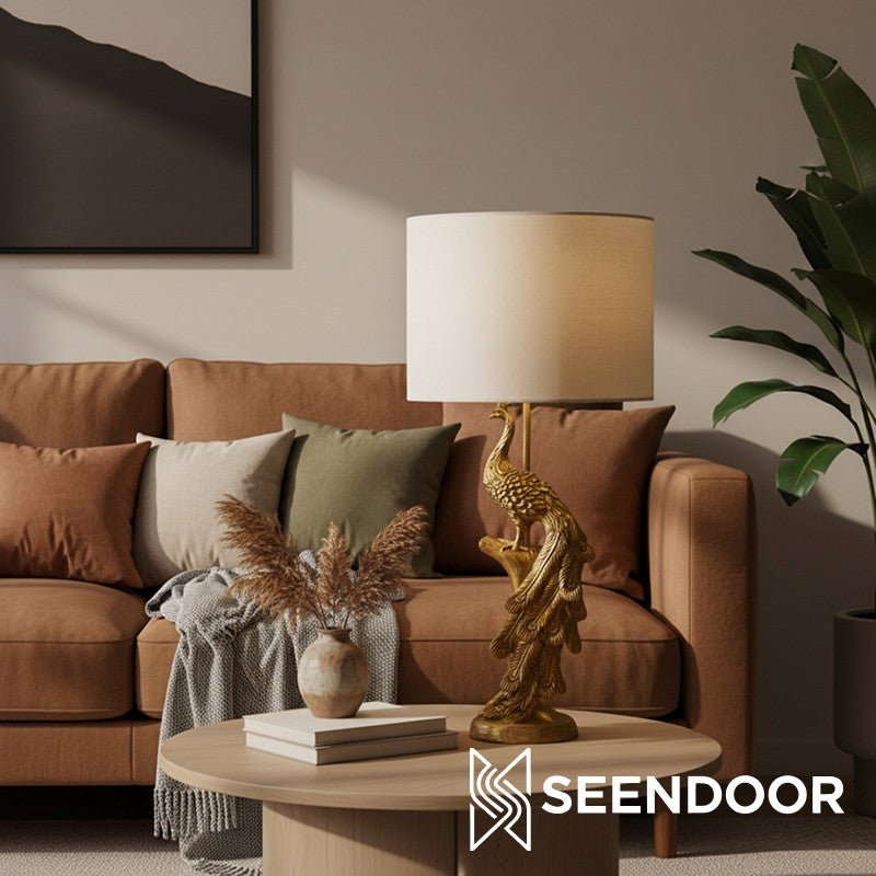 Pawdia Figurina Animale – Lampada da Tavolo in Poliresina per Camera da Letto e Soggiorno