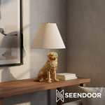 Carica immagine nel visualizzatore della Galleria, Pawdia Figurina Animale – Lampada da Tavolo in Poliresina per Camera da Letto e Soggiorno