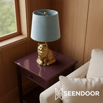 Carica immagine nel visualizzatore della Galleria, Pawdia Figurina Animale – Lampada da Tavolo in Poliresina per Camera da Letto e Soggiorno