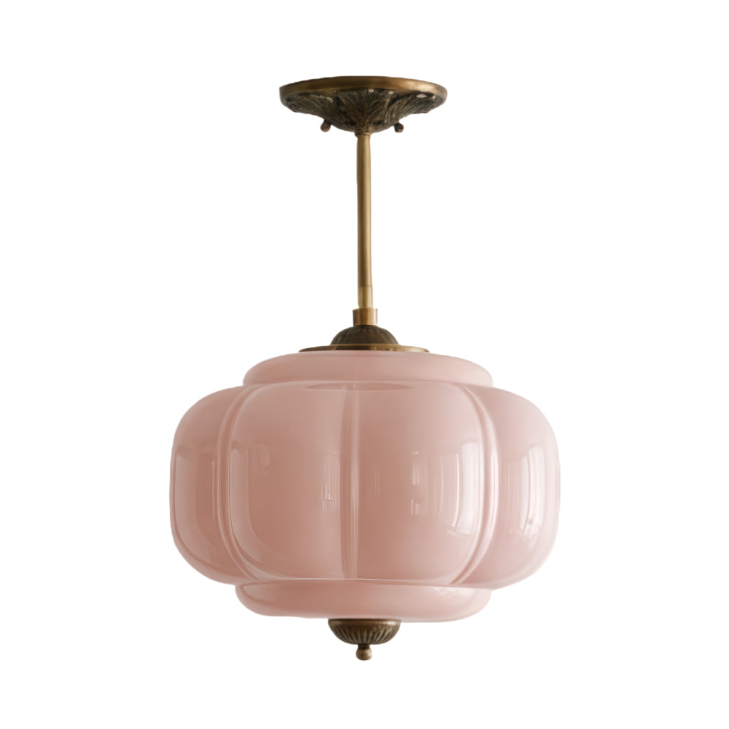 Eloise Vintage Glass Chandelier - Milk Glass Home Accent