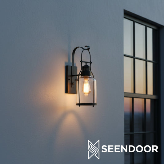 Aegis Outdoor Waterproof with Metal Cage Wall Light for Garden & Patio