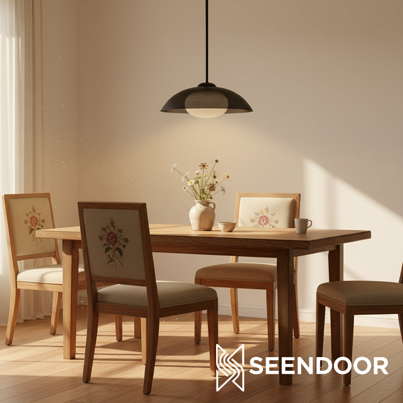 Elorina Perforated Shade Modern Pendant Light for Kitchen & Dining