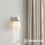 Load image into Gallery viewer, Kalvora Curved Arm Design Modern Wall Sconce for Bedroom &amp; Living Room
