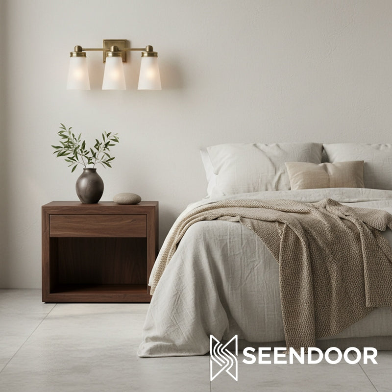 Derlina Classic Multi-head Glass Shade Wall Lamp for Bathroom & Bedroom