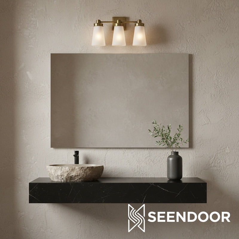 Derlina Classic Multi-head Glass Shade Wall Lamp for Bathroom & Bedroom