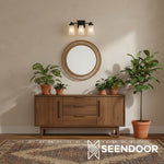 Load image into Gallery viewer, Derlina Classic Multi-head Glass Shade Wall Lamp for Bathroom &amp; Bedroom
