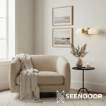 Load image into Gallery viewer, Kalvora Curved Arm Design Modern Wall Sconce for Bedroom &amp; Living Room
