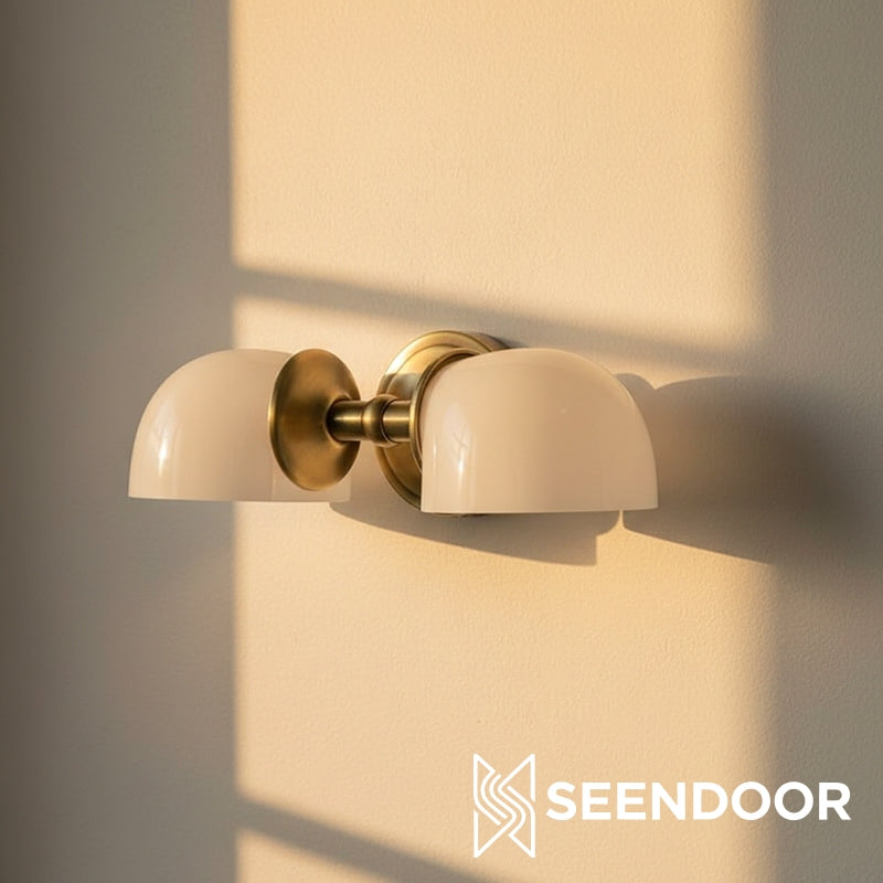 Kalvora Curved Arm Design Modern Wall Sconce for Bedroom & Living Room