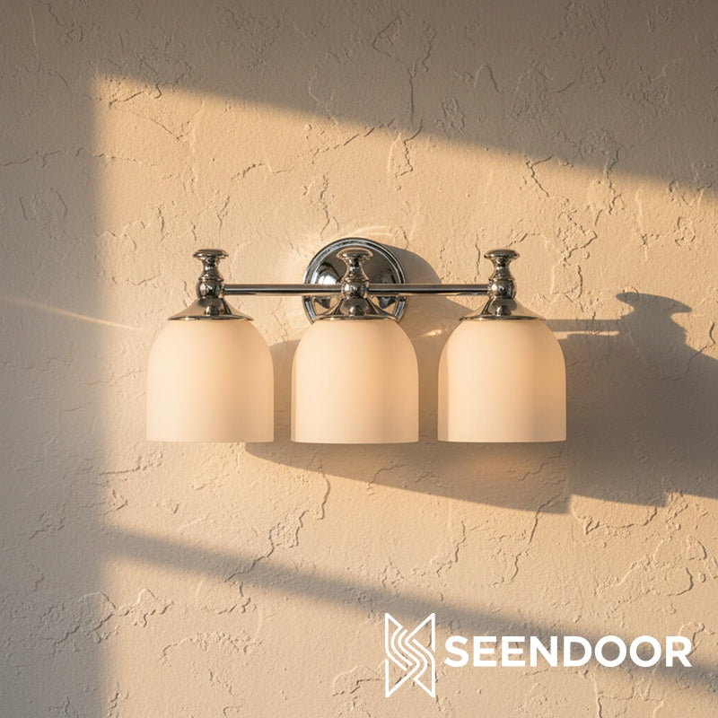 Kalvora Curved Arm Design Modern Wall Sconce for Bedroom & Living Room