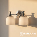 Load image into Gallery viewer, Kalvora Curved Arm Design Modern Wall Sconce for Bedroom &amp; Living Room
