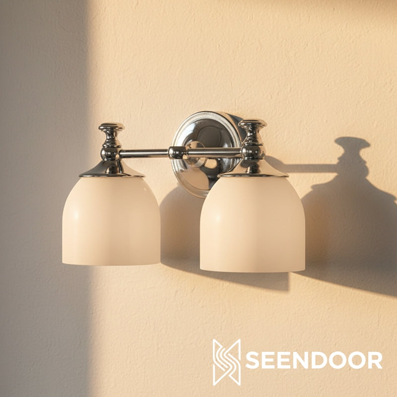 Kalvora Curved Arm Design Modern Wall Sconce for Bedroom & Living Room