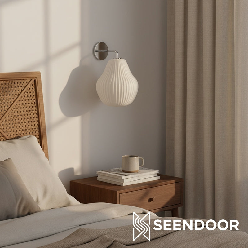 Rivrona Fluted Design Modern Wall Lamp for Entryway & Study