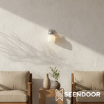 Load image into Gallery viewer, Kalvora Curved Arm Design Modern Wall Sconce for Bedroom &amp; Living Room
