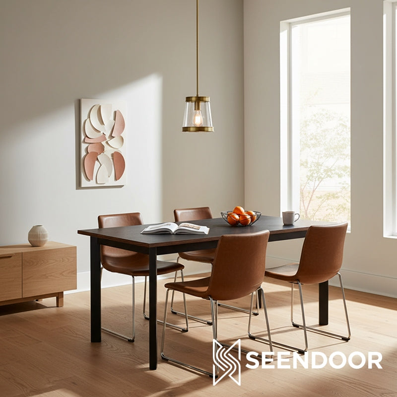 Driscoll Contemporary Drum Shade Pendant for Dining & Entryway