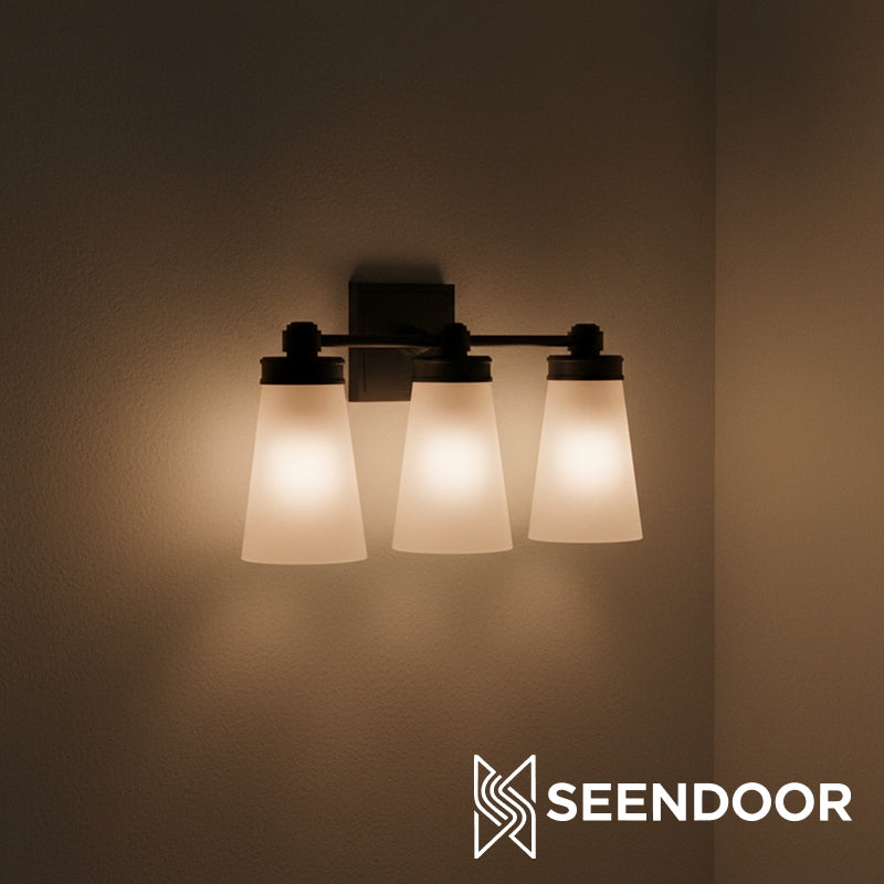 Derlina Classic Multi-head Glass Shade Wall Lamp for Bathroom & Bedroom