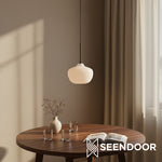 Load image into Gallery viewer, Rivrona Ribbed Fluted Modern Pendant Light for Dining &amp; Kitchen
