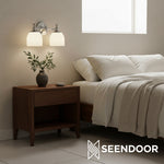 Load image into Gallery viewer, Kalvora Curved Arm Design Modern Wall Sconce for Bedroom &amp; Living Room
