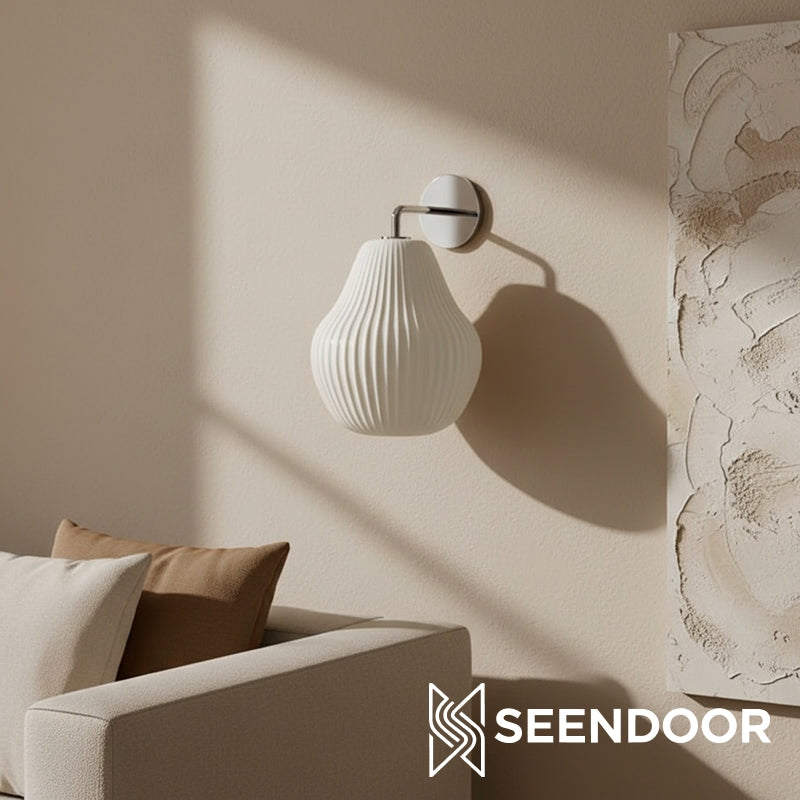 Rivrona Fluted Design Modern Wall Lamp for Entryway & Study