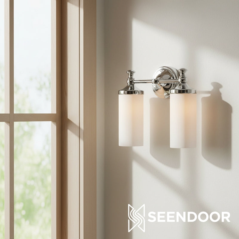 Kalvora Curved Arm Design Modern Wall Sconce for Bedroom & Living Room